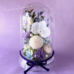 お供えや仏花にコチョウランのドーム型プリザーブドフラワー|はるか