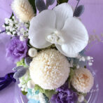 お供えや仏花にコチョウランのドーム型プリザーブドフラワー|はるか